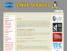 Tablet Screenshot of linuxservices.cz